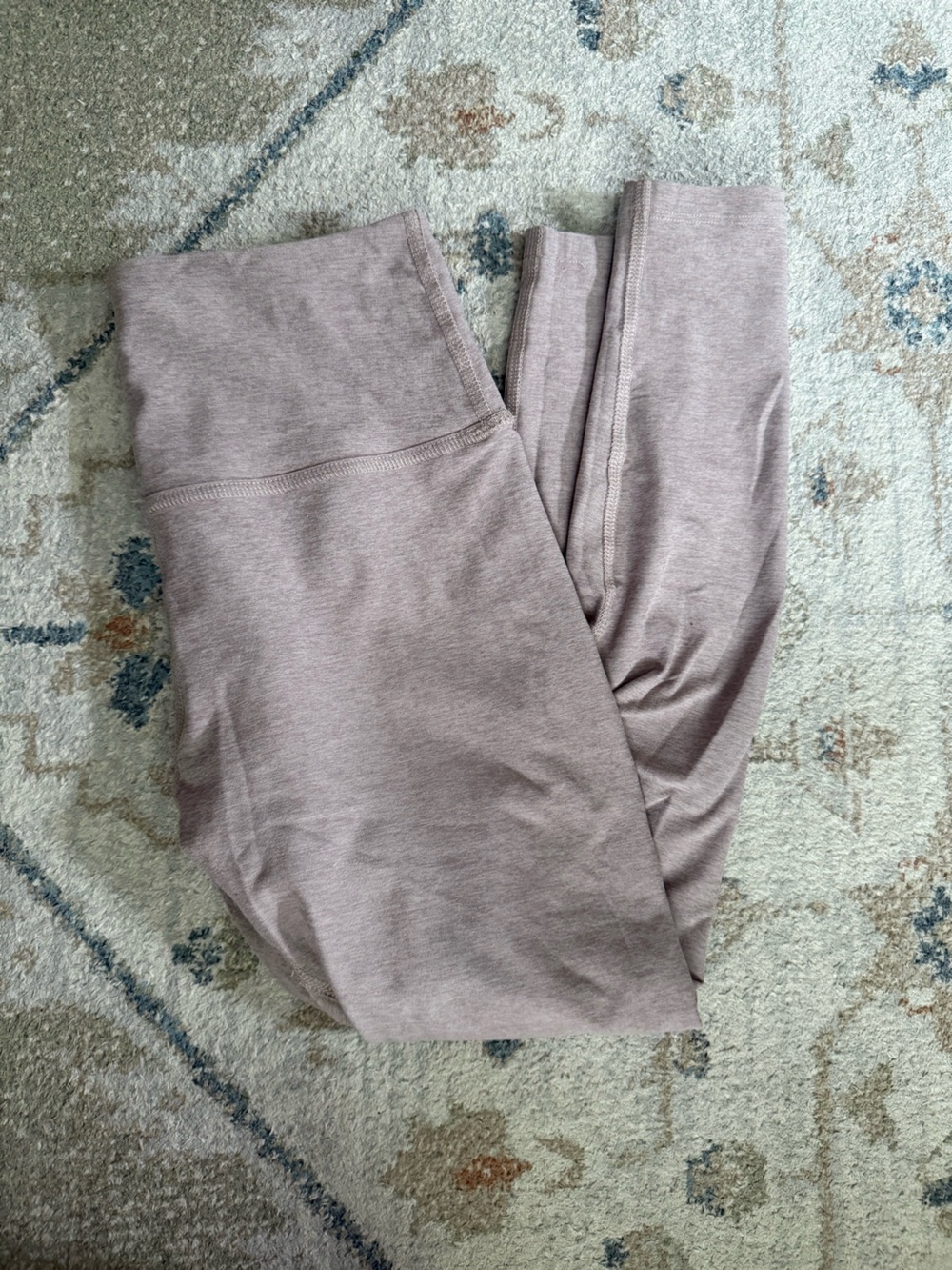 Beyond Yoga Heathered Mauve High-Rise Leggings